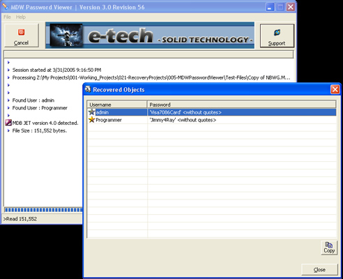 Simply Accounting Password Recovery 3.0 screenshot